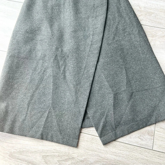 Beau Voyage Black  Faux Wrap A Line Midi Skirt - Picture 5 of 11